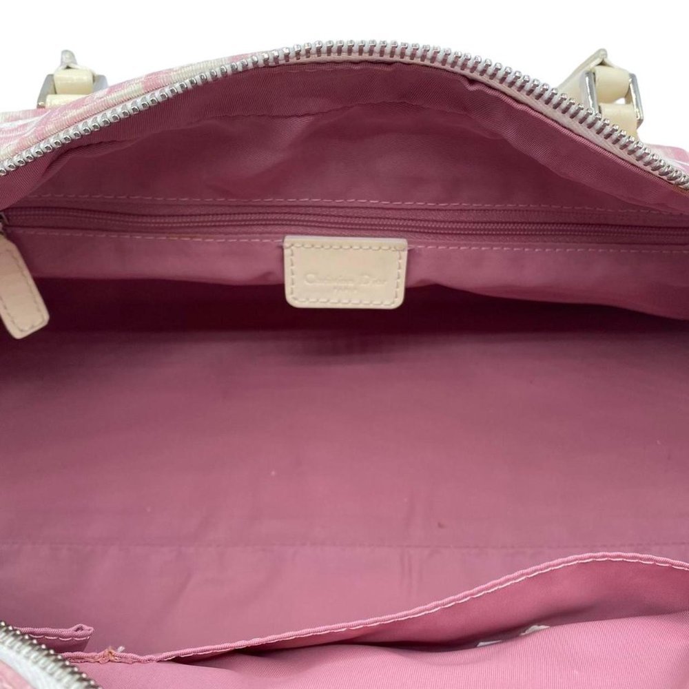 Vintage Christian Dior by John Galliano pink trotter monogram bowler bag - Picture 5 of 8